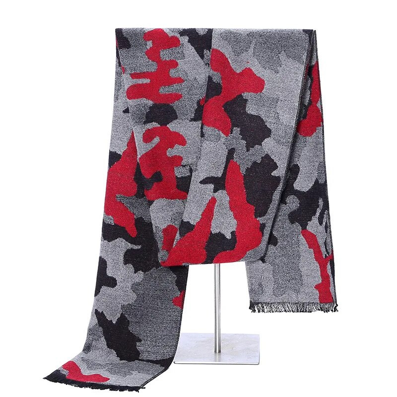 Zimski šal od kašmira za muškarce Klasični karirani šal Šalovi Muški luksuzni brend Topla mekana deka Šal omot Bufandas Hombre