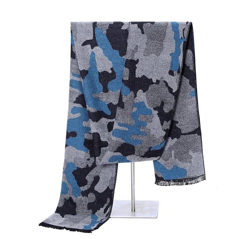 Zimski šal od kašmira za muškarce Klasični karirani šal Šalovi Muški luksuzni brend Topla mekana deka Šal omot Bufandas Hombre