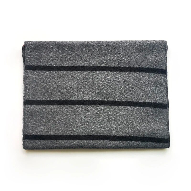 Luxus téli sál prémium kasmír érzet Egyedi dizájn Csíkos pamut sálak Vastag meleg Neckercheif Pashmina kendőtakarók