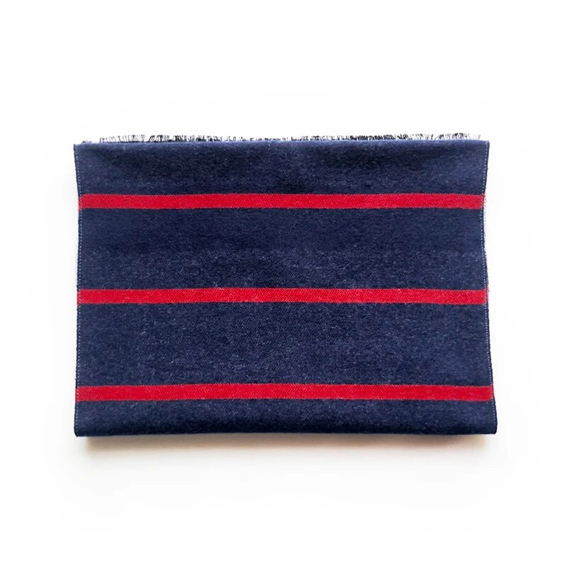 Luxus téli sál prémium kasmír érzet Egyedi dizájn Csíkos pamut sálak Vastag meleg Neckercheif Pashmina kendőtakarók