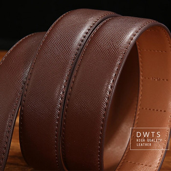 [DWTS]Ζώνη Ανδρική ανδρική ζώνη Γνήσιο δερμάτινο λουράκι πολυτελείας μάρκας Automatic Buckle Belts for Men Belts Cummerbunds cinturon hombre