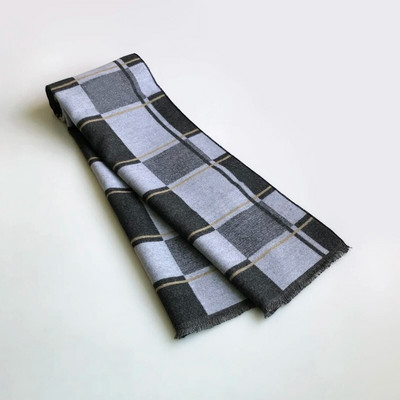 2023 Klasični muški zimski karirani šal Vjetrootporan Topli pamučni šalovi Šalovi Mekani ležerni šalovi Muški poslovni šal