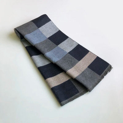 2023 Klasični muški zimski karirani šal Vjetrootporan Topli pamučni šalovi Šalovi Mekani ležerni šalovi Muški poslovni šal