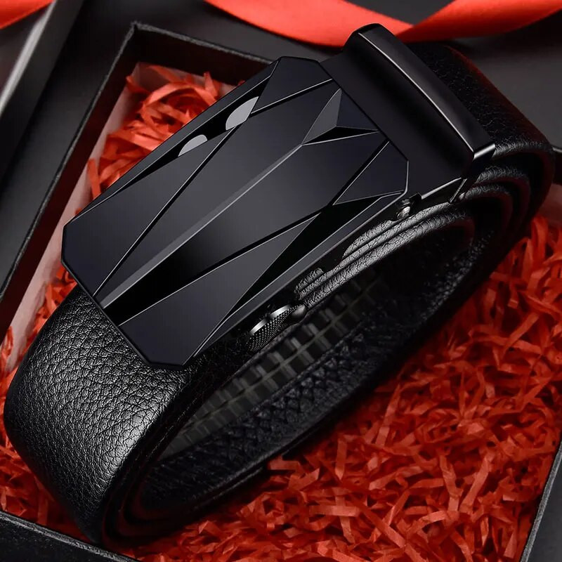 JIFANPAUL Nouă moda bărbați cataramă automată afaceri din piele naturală blugi bărbați centură de înaltă calitate centură pentru bărbați fără cutie cadou