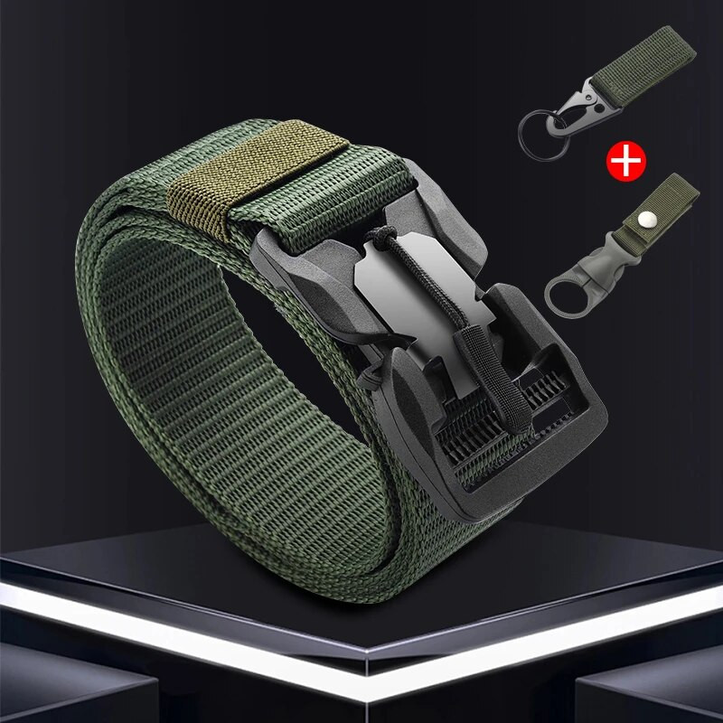Uus taktikaline vöö magnetpandlaga kiirkinnitusega elastne rihm vabaaja nailonist tööriistade treeningrihm meeste püksirihm