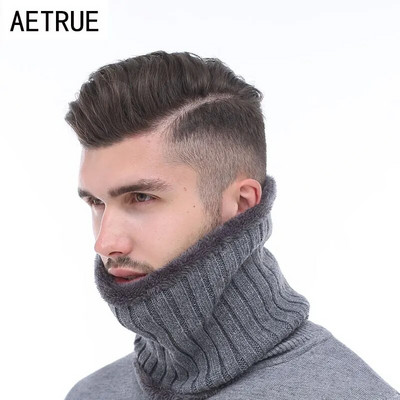 Žiedas su storu kaklu apykaklė Žiema Vyriški Šalikai Žieminiai Šalikai Vyrams Moterų Metmenys O Neck Snood Skara Šiltas Kailis Minkšti Vyriški Žieminiai Šalikai