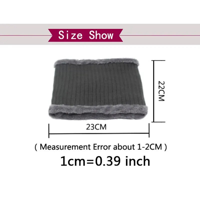 Prsten Debeli ovratnik Ovratnik Zimski muški šal Zimski šalovi za muškarce Žene Warp O izrez Snood šal Toplo krzno Mekani muški zimski šalovi