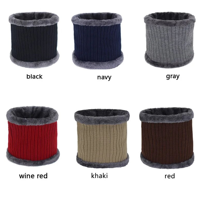 Prsten Debeli ovratnik Ovratnik Zimski muški šal Zimski šalovi za muškarce Žene Warp O izrez Snood šal Toplo krzno Mekani muški zimski šalovi