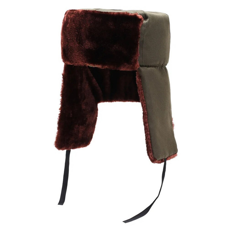 Ruska zimska ushanka Vojska SSSR-a Sovjetska kapa od umjetnog krzna Muškarci Ženska čvrsta zimska topla bomber kapa s naušnicama Krznena kapa Swanowing