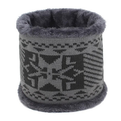 Sieviešu Ziemas Šalle Gredzens Vīriešu Ziemas Trikotāžas Šalles Sievietēm O Kakls Šalle Snood Warp Apkakle Silta Bieza Kažokāda Apdruka Vīriešu Šalles