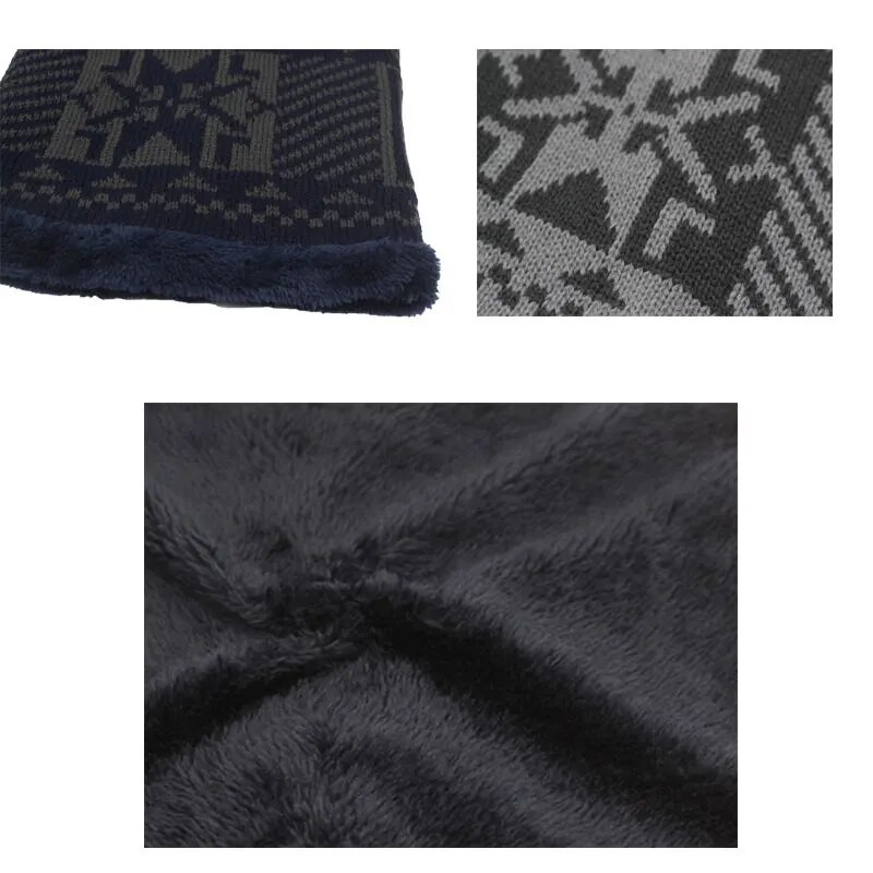 Sieviešu Ziemas Šalle Gredzens Vīriešu Ziemas Trikotāžas Šalles Sievietēm O Kakls Šalle Snood Warp Apkakle Silta Bieza Kažokāda Apdruka Vīriešu Šalles