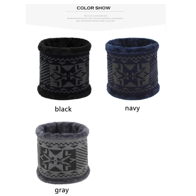 Sieviešu Ziemas Šalle Gredzens Vīriešu Ziemas Trikotāžas Šalles Sievietēm O Kakls Šalle Snood Warp Apkakle Silta Bieza Kažokāda Apdruka Vīriešu Šalles