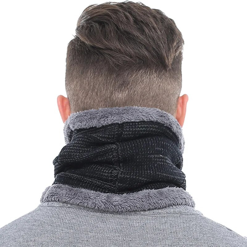 AETRUE Modni zimski muški prsten za šalove Zimski šalovi za muškarce Žene Warp podebljani vuneni ovratnik Snood Topli mekani šalovi 2018.