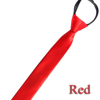 Vienkrāsainas kaklasaites vīriešiem Izdilis, tievs kaklasaite Iepriekš sasietas rāvējslēdzēja kaklasaites Sarkanas zilas, melnas kaklasaites, sieviešu blūzes apkakles aksesuāri kāzām