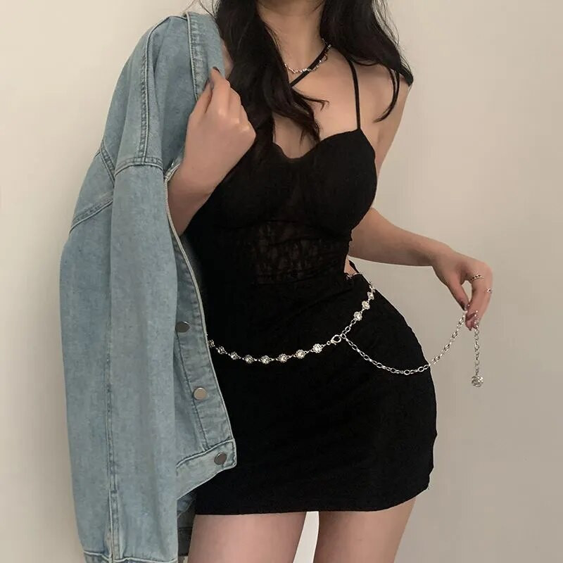 Ženski lanac oko struka Ženska starinska suknja Haljina Metalni lanac Remen Ženska moda Ljeto Ins Style Tanak pojas Dodaci 399