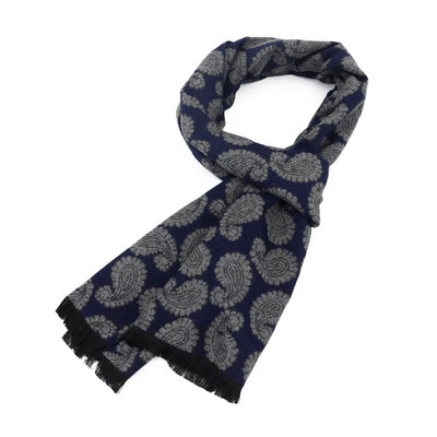 Modes rudens vīriešu šalles dizainere Peislija trikotāžas šalles Luksusa zīmols kašmira šalles vīriešiem ziemas silts Echarpe garas ietīšanas vīrietis