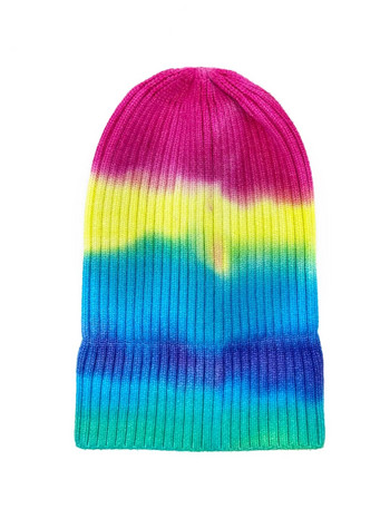 Προσαρμοσμένο Beanie Γυναικεία καπέλο Beanie ουράνιο τόξο Πλεκτό Running Tie Dye Beanie καπέλα για άνδρες