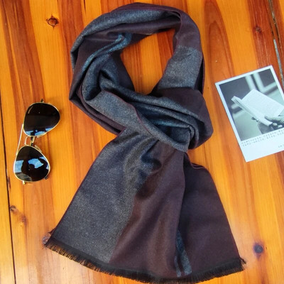 2023 Klasični muški zimski karirani šal Topli šalovi oko vrata od čiste vune Mekani šalovi od kašmira Muški poslovni šal u britanskom stilu