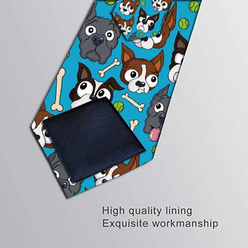 Νέο Fashion Skull Punk Trend Ανδρική γραβάτα καινοτομία 8cm Slim Casual Dog Nylon Ανδρική γραβάτα για πάρτι Γάμου Αξεσουάρ Γραβάτα Cravatta