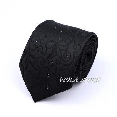 Színes Rózsaszín Piros Fehér Virágos csíkos Jacquard Poliészter 8cm Nyakkendő Pont esküvői Cravat bankett öltöny Szmoking Ajándék Férfi Kiegészítő