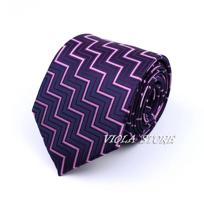 Színes Rózsaszín Piros Fehér Virágos csíkos Jacquard Poliészter 8cm Nyakkendő Pont esküvői Cravat bankett öltöny Szmoking Ajándék Férfi Kiegészítő