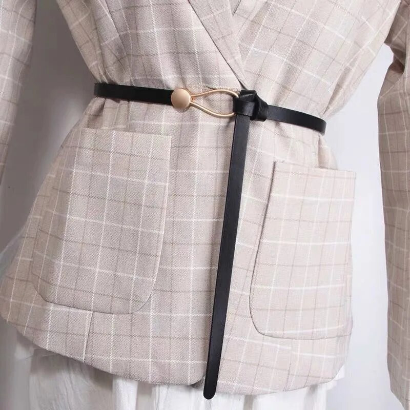 Modes plāna jostas zelta sprādzes PU ādas jostas sievietēm kleita mētelis jostasvieta ikdienas sievietēm, melnas siksnas