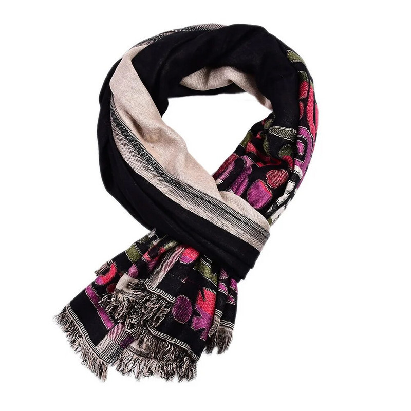 Vairumtirdzniecības un mazumtirdzniecības vīriešu britu gara kokvilnas šalle ar divslāņu arābu elementu vīriešu augstākās klases ikdienas šalle