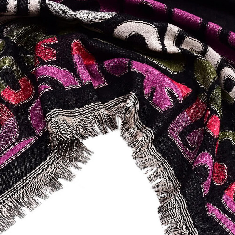 Vairumtirdzniecības un mazumtirdzniecības vīriešu britu gara kokvilnas šalle ar divslāņu arābu elementu vīriešu augstākās klases ikdienas šalle