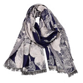 Modni šal s cvjetnim uzorkom od zmijske kože, hladni pamučni šal od viskoze s resama, ležeran, topao dugi šal, zimski prigušivač 65x190 cm