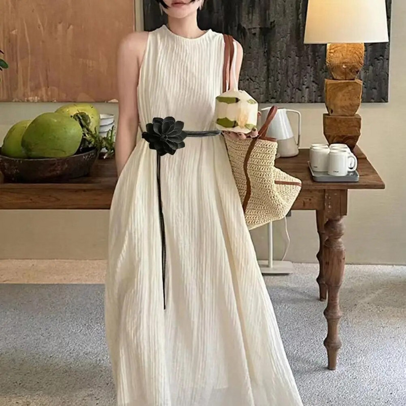 Ženski veliki cvjetni ukrasni ručno rađeni luksuzni dizajn pojasevi s resicama u struku, tkani boemski remen, pletenica od užeta Z0H3