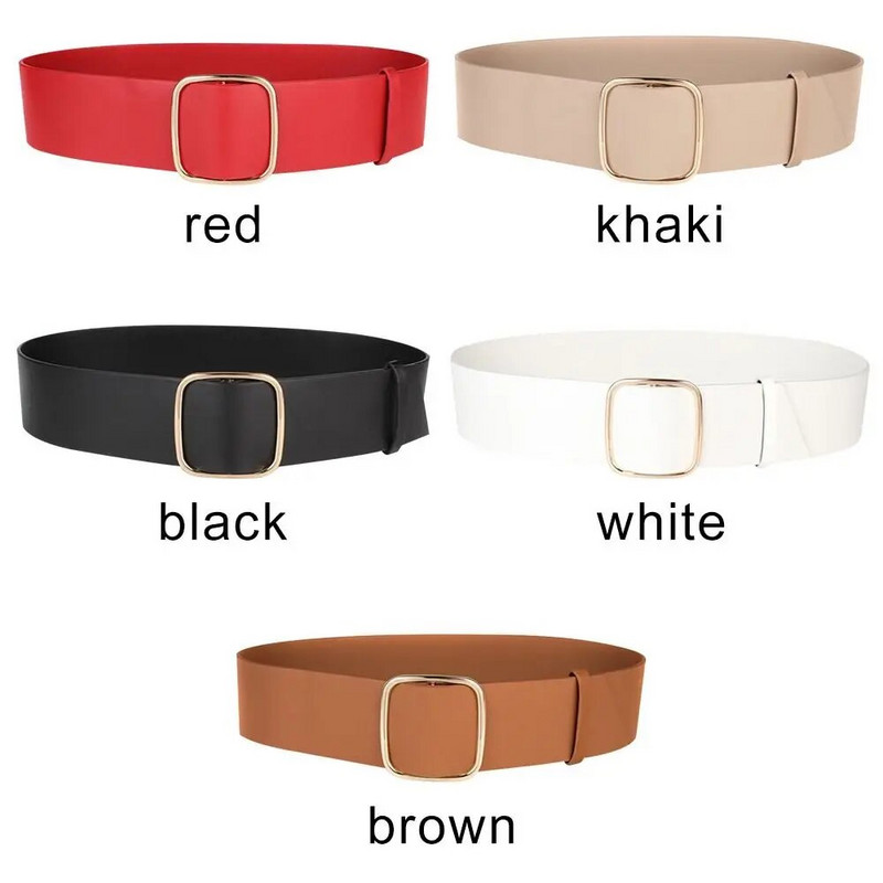 Ženski vintage luksuzni dizajn, ležerne hlače, remeni bez rupa, kopča, pojas, kožni remen, širok remen oko struka