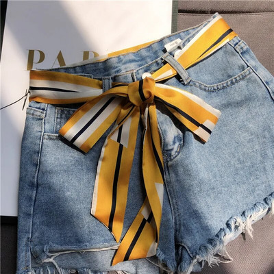 Izbor Vrpca Traperice Haljina Remen Ženski imitacija svilenog šala Kravata Ukrasne platnene trake Pojas za sve šibice oko struka za žene 5X200CM