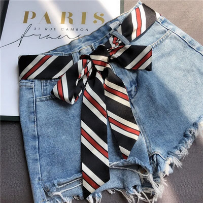 Izbor Vrpca Traperice Haljina Remen Ženski imitacija svilenog šala Kravata Ukrasne platnene trake Pojas za sve šibice oko struka za žene 5X200CM