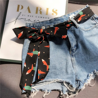 Izbor Vrpca Traperice Haljina Remen Ženski imitacija svilenog šala Kravata Ukrasne platnene trake Pojas za sve šibice oko struka za žene 5X200CM