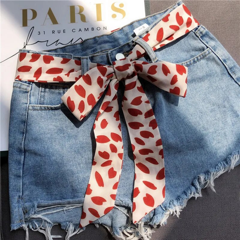 Izbor Vrpca Traperice Haljina Remen Ženski imitacija svilenog šala Kravata Ukrasne platnene trake Pojas za sve šibice oko struka za žene 5X200CM