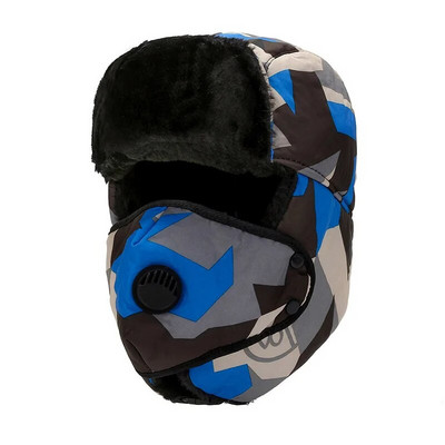 Ανδρικά Γυναικεία Καπέλα βομβαρδιστικών Ushanka Pilot Trapper Καπάκι αεροπλάνου Winter Faux Rabbit Fur Earflap Snow Caps Δωρεάν αποστολή