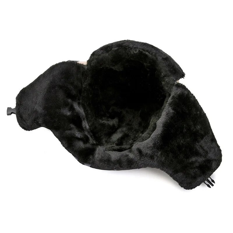 Ανδρικά Γυναικεία Καπέλα βομβαρδιστικών Ushanka Pilot Trapper Καπάκι αεροπλάνου Winter Faux Rabbit Fur Earflap Snow Caps Δωρεάν αποστολή