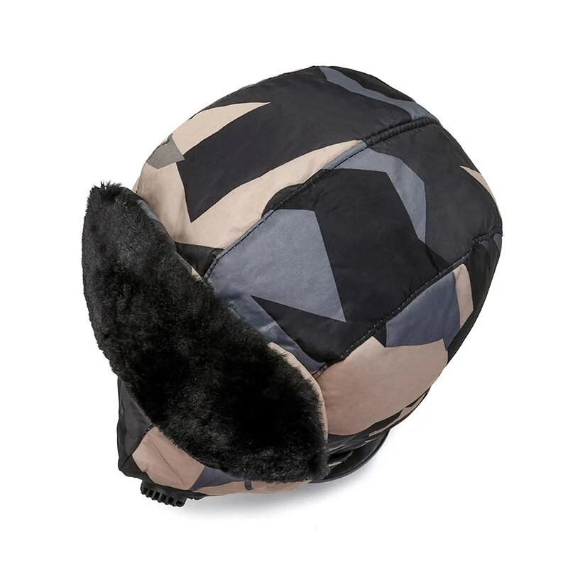 Ανδρικά Γυναικεία Καπέλα βομβαρδιστικών Ushanka Pilot Trapper Καπάκι αεροπλάνου Winter Faux Rabbit Fur Earflap Snow Caps Δωρεάν αποστολή