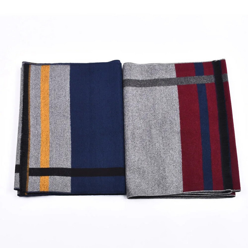 Design de marcă, iarnă, culoare burgundă, eșarfă în carouri, eșarfă lungă, caldă, din cașmir, eșarfe pentru bărbați, cadouri pentru bărbați, bărbați de afaceri, șal