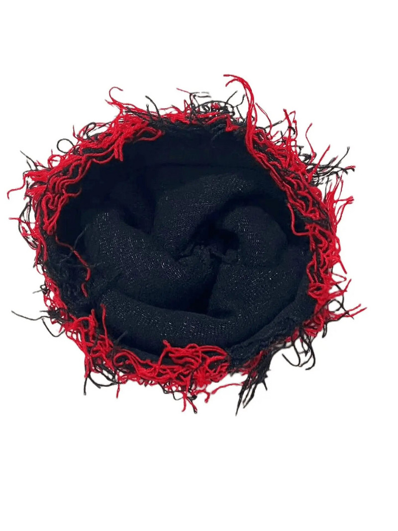 Oštećena balaclava kapa s vezom Privatna tkana etiketa s oznakom Travnata pletena skijaška maska