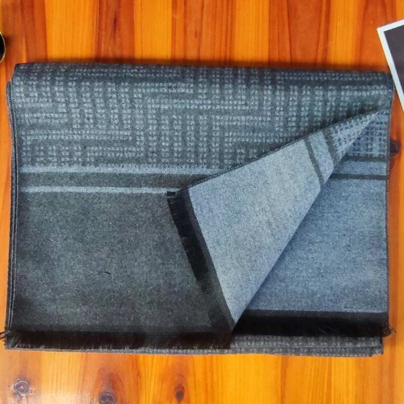 Prabangus Dizainas Vyriškas Šalikas Foulard Plaid Šalikai Šaliai Mada Kasdieniai Žiemos Kašmyro Šalikai Kaklo Apvyniojimas Vyriškas Bufandas Hombre