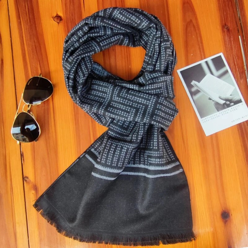 Prabangus Dizainas Vyriškas Šalikas Foulard Plaid Šalikai Šaliai Mada Kasdieniai Žiemos Kašmyro Šalikai Kaklo Apvyniojimas Vyriškas Bufandas Hombre