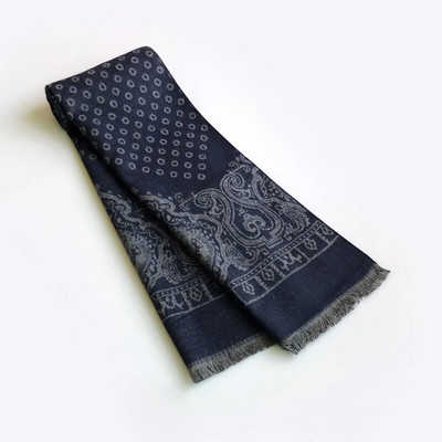 Muškarci Zimski poslovni šal od kašmira Foulard Luksuzni brend Dizajn Šalovi Modni debeli omoti Muški topli šalovi Karirani šal Stoles