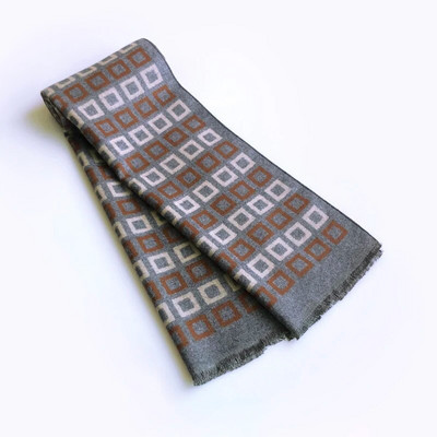 Muškarci Zimski poslovni šal od kašmira Foulard Luksuzni brend Dizajn Šalovi Modni debeli omoti Muški topli šalovi Karirani šal Stoles