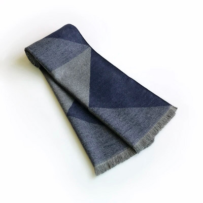 Muškarci Zimski poslovni šal od kašmira Foulard Luksuzni brend Dizajn Šalovi Modni debeli omoti Muški topli šalovi Karirani šal Stoles