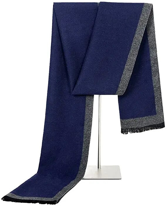 Muškarci Zimski poslovni šal od kašmira Foulard Luksuzni brend Dizajn Šalovi Modni debeli omoti Muški topli šalovi Karirani šal Stoles