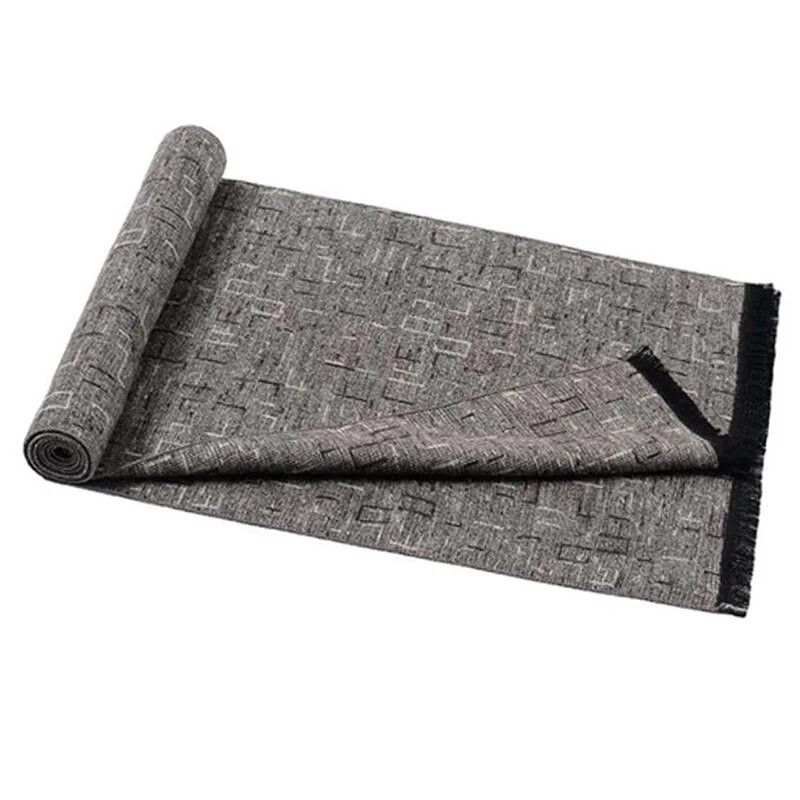 Muškarci Zimski poslovni šal od kašmira Foulard Luksuzni brend Dizajn Šalovi Modni debeli omoti Muški topli šalovi Karirani šal Stoles