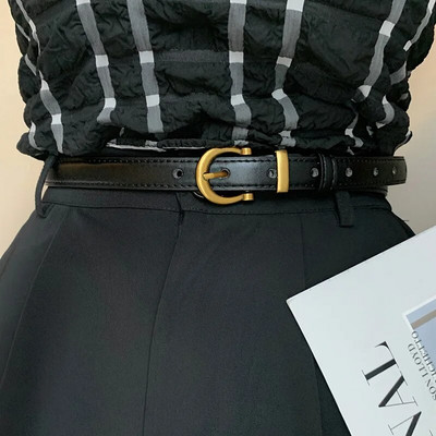 DINISITON 2022 Ženski remen, pojas , Luksuzni brend Visokokvalitetni tanki remeni, Ženske traperice, Vjetrovka, pojas