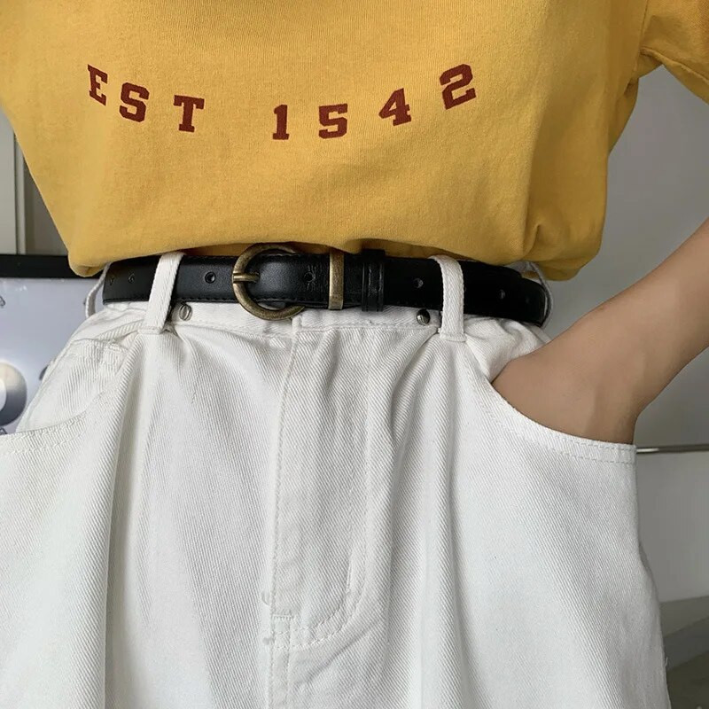 DINISITON 2022 Ženski remen, pojas , Luksuzni brend Visokokvalitetni tanki remeni, Ženske traperice, Vjetrovka, pojas