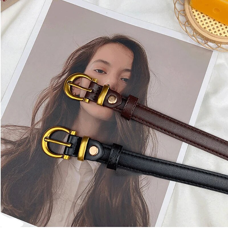 DINISITON 2022 Ženski remen, pojas , Luksuzni brend Visokokvalitetni tanki remeni, Ženske traperice, Vjetrovka, pojas